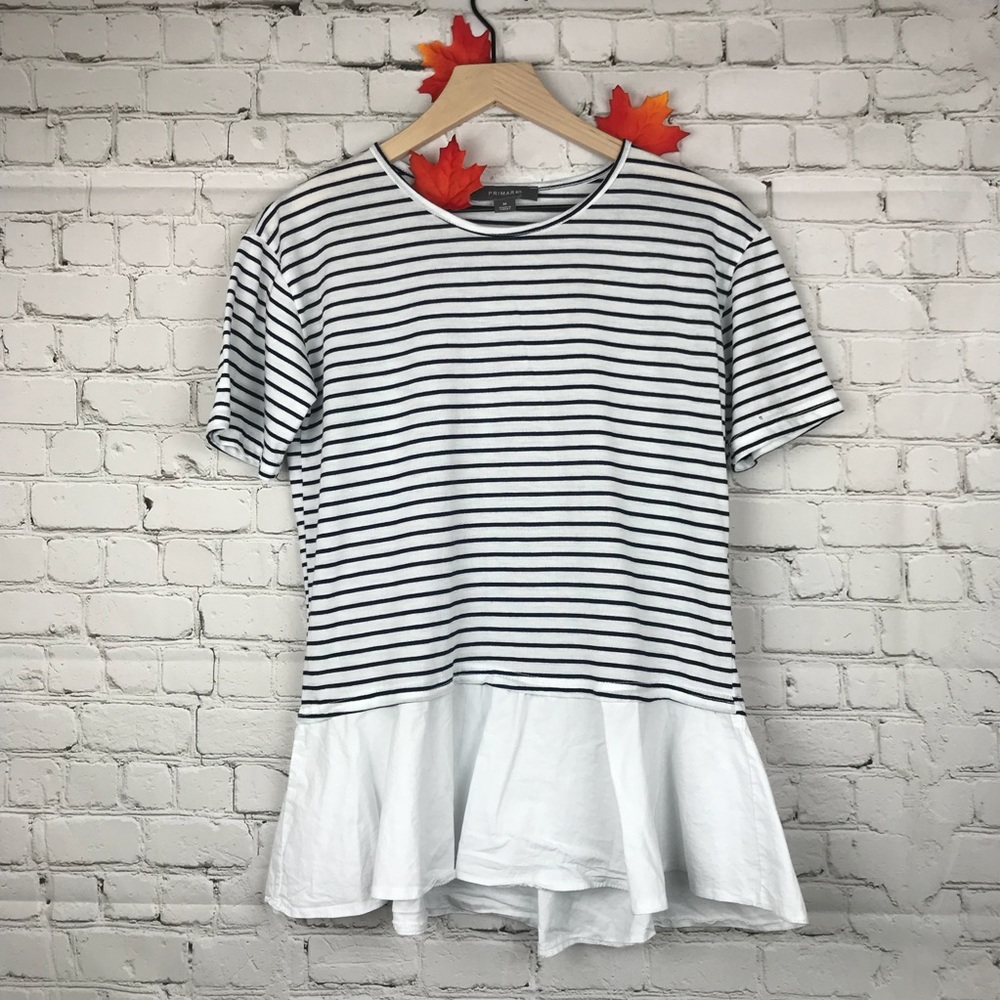 Primark Striped Short Sleeve Top